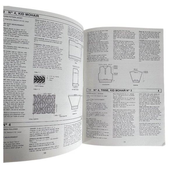 3 Modeles French Knitting Patterns Magazines Booklet Sweaters Women Men English - Picture 3 of 12